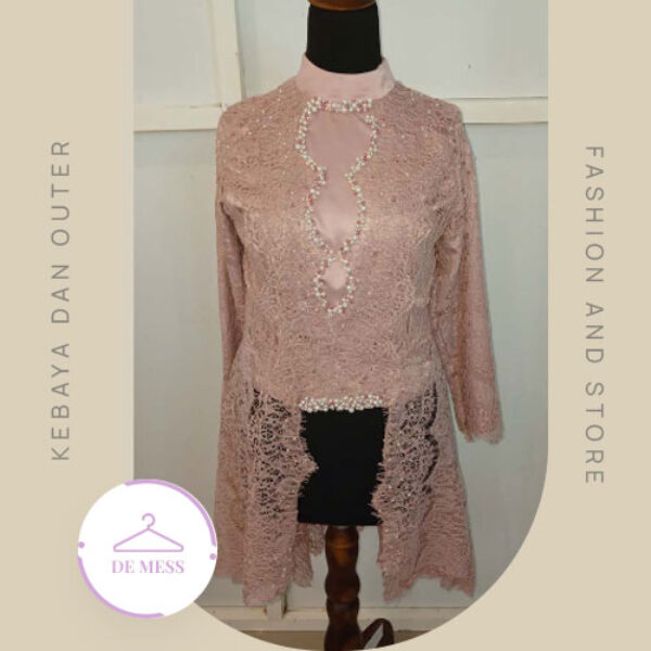Kebaya Modern Cream Peach